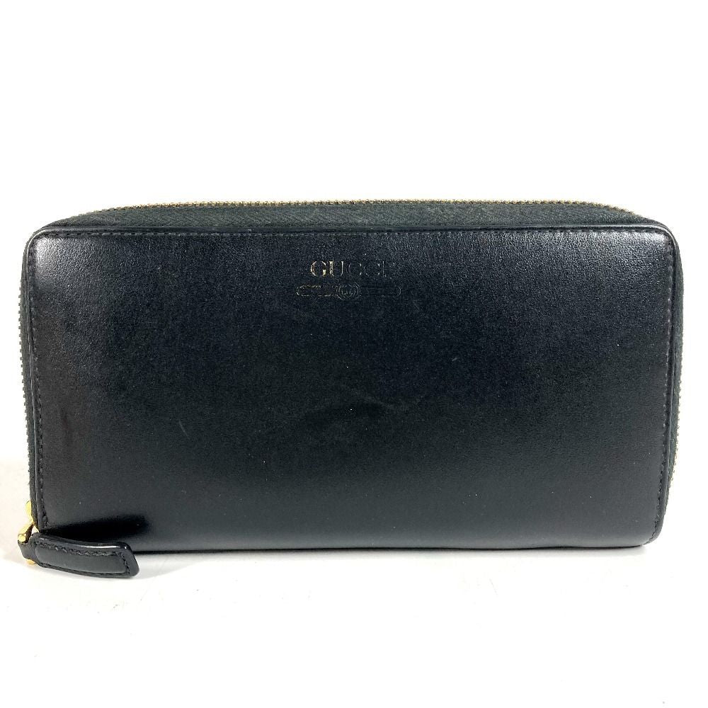 Gucci Wallet Logo Leather Black