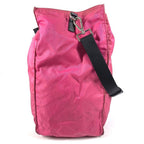Prada Shoulder Bag Triangle Logo Leather Nylon Pink — view 4