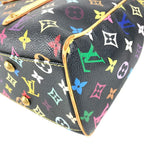 Louis Vuitton Shoulder Bag Aurelia MM Monogram Multicolor Canvas Noir Black — view 6