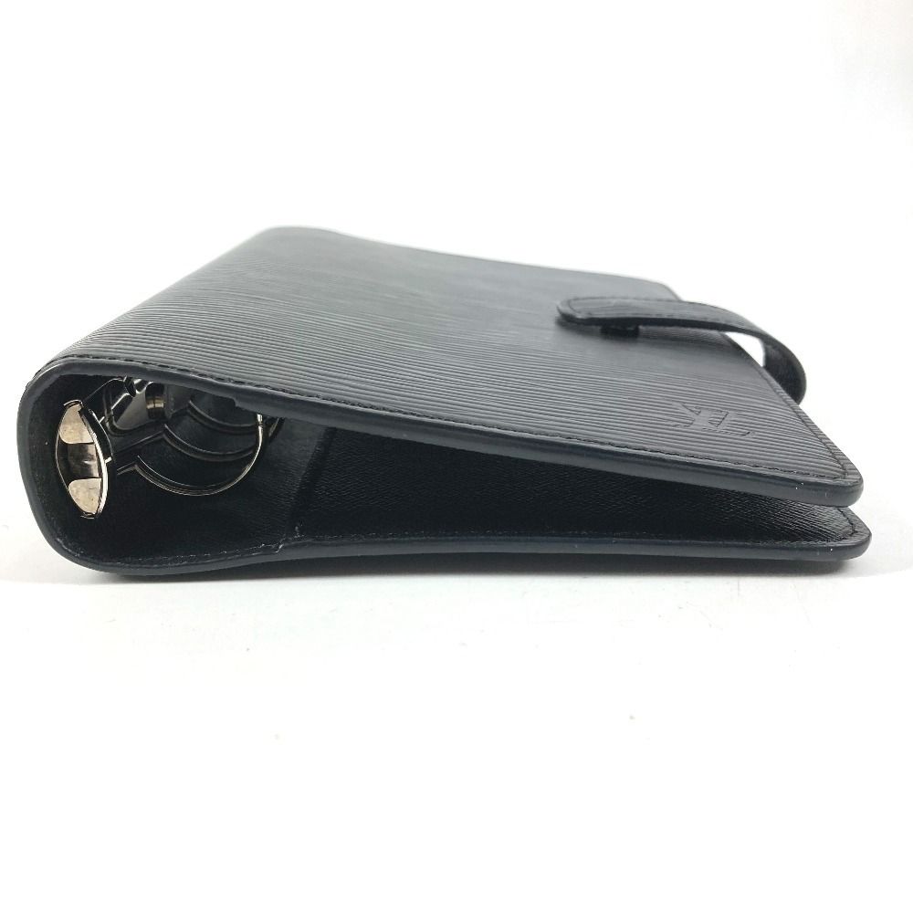 Louis Vuitton Notebook Cover Agenda MM Epi Leather Noir Black — view 3
