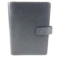 Louis Vuitton Notebook Cover Agenda MM Epi Leather Noir Black