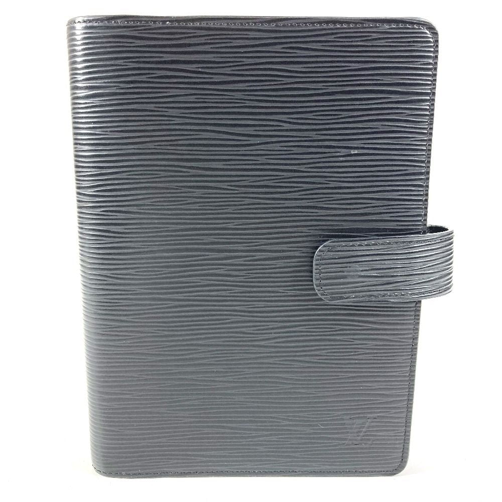 Louis Vuitton Notebook Cover Agenda MM Epi Leather Noir Black