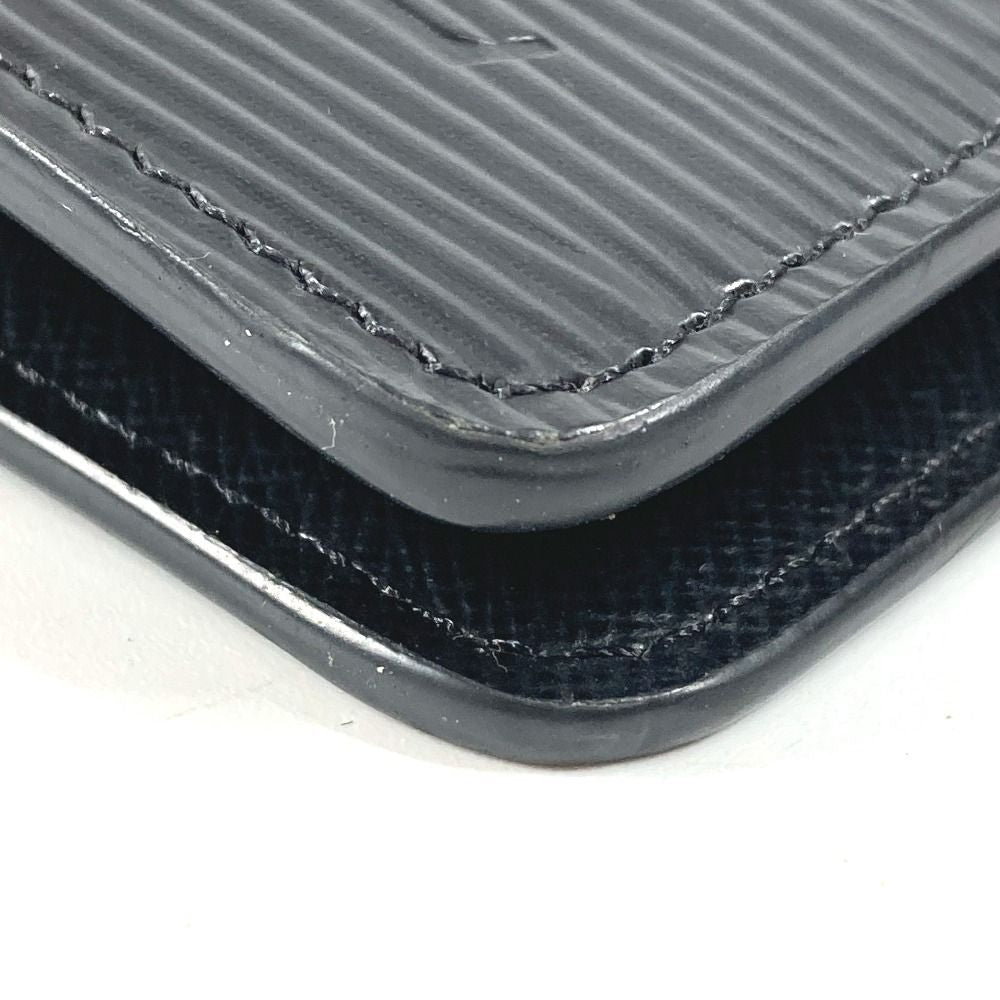 Louis Vuitton Notebook Cover Agenda MM Epi Leather Noir Black — view 4