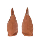 Prada Vitello Dyno 2-Way Brown Camel Gold Leather Tote Shoulder Bag — view 8