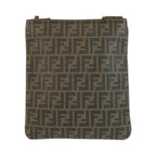 Fendi Zucca Brown Gold Shoulder Bag Pochette — view 2