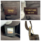 Fendi Zucca Brown Gold Shoulder Bag Pochette — view 3