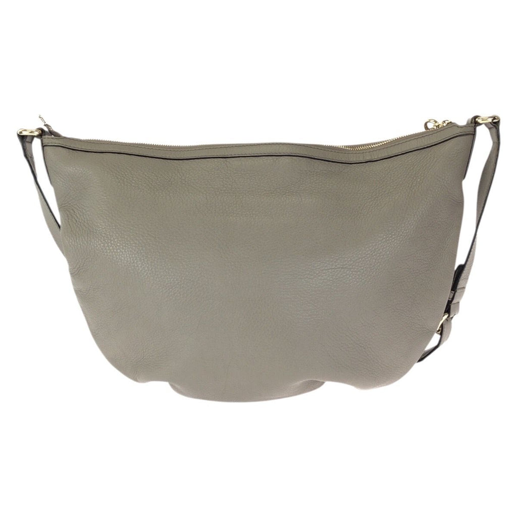 Gucci Soho Interlocking Tassel Gray Gold Leather Shoulder Bag — view 2