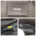 Fendi by the Way 2-Way Large Orange Brown Silver Leather Shoulder Bag — view 4