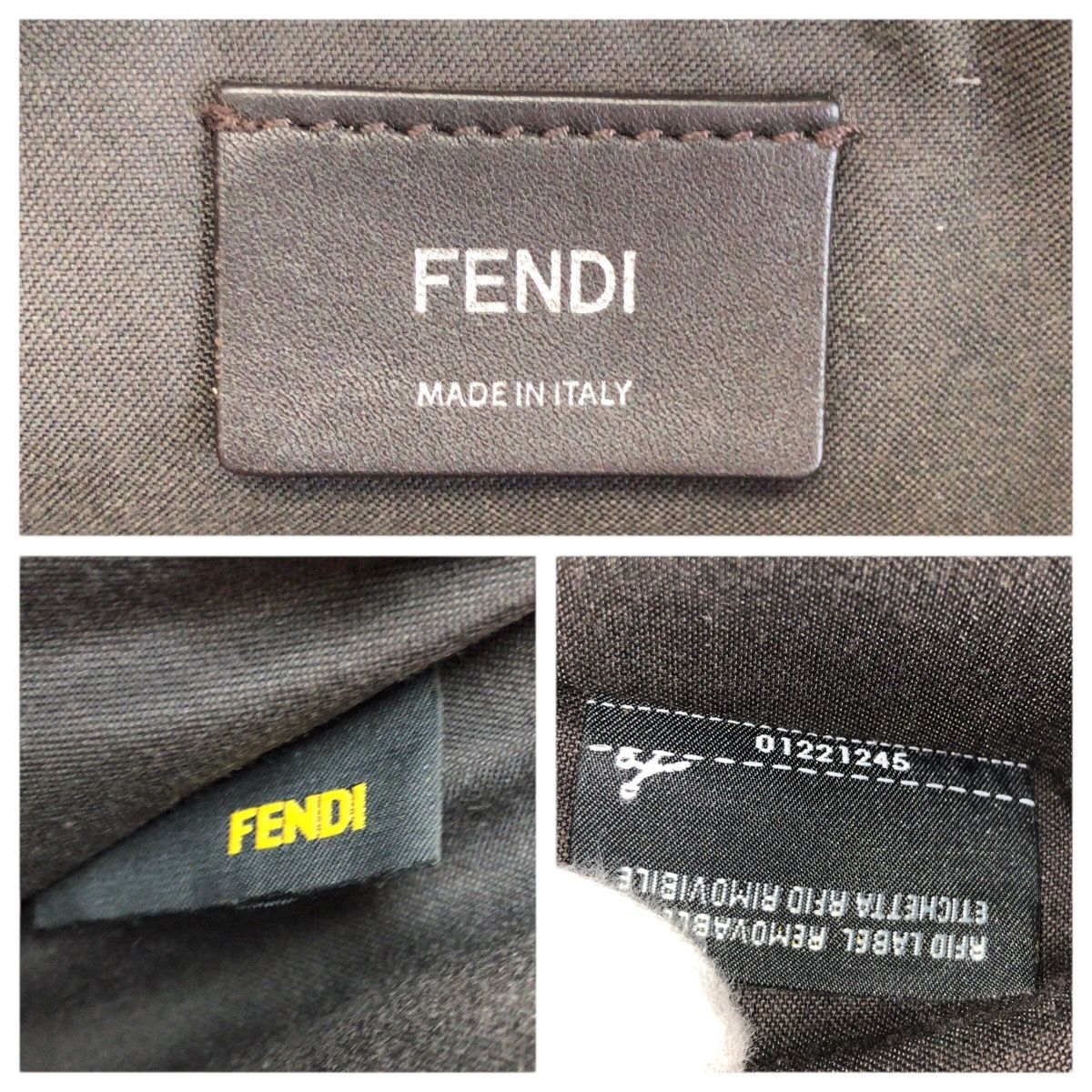 Fendi by the Way 2-Way Large Orange Brown Silver Leather Shoulder Bag — view 4