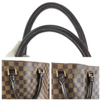 Louis Vuitton Damier Ebene Sac Pura Brown Gold Leather Tote Business — view 6