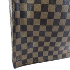Louis Vuitton Damier Ebene Sac Pura Brown Gold Leather Tote Business — view 5