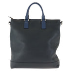 Gucci Cosmopolis 2-Way Navy Black Silver Leather Shoulder Bag — view 2