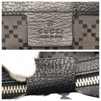 Gucci Cosmopolis 2-Way Navy Black Silver Leather Shoulder Bag — view 4