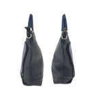 Gucci Cosmopolis 2-Way Navy Black Silver Leather Shoulder Bag — view 8