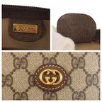 Gucci Vintage Sherry Line Beige Brown Gold GG Supreme Canvas Leather 012 39 — view 4