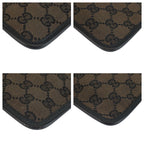 Gucci Brown Gold GG Canvas Leather Shoulder Bag — view 3
