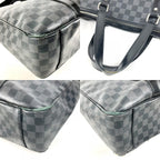 Louis Vuitton Shoulder Bag Tadao Damier Graphite Canvas Black — view 7