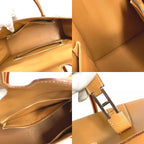 Hermes Handbag Drag 37 Box Calf Natural Beige — view 9