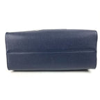 Louis Vuitton Shoulder Bag On The Go MM Leather Navy — view 5