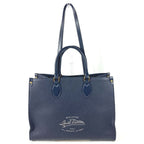 Louis Vuitton Shoulder Bag On The Go MM Leather Navy — view 2