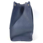 Louis Vuitton Shoulder Bag On The Go MM Leather Navy — view 3
