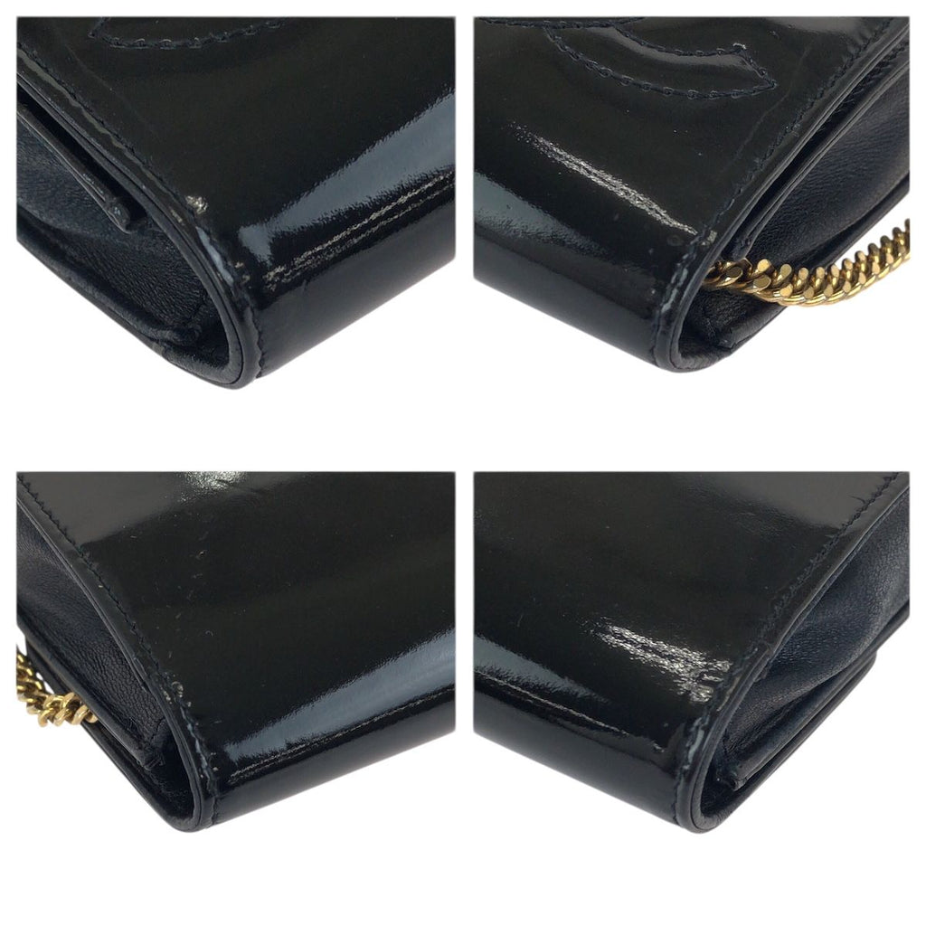 Chanel CC Logo Black Gold Enamel Case Cigarette — view 4