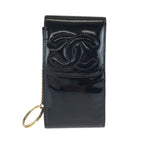 Chanel CC Logo Black Gold Enamel Case Cigarette