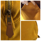 Hermes Bolide Yellow Master Gold Canvas Pouch Makeup — view 4