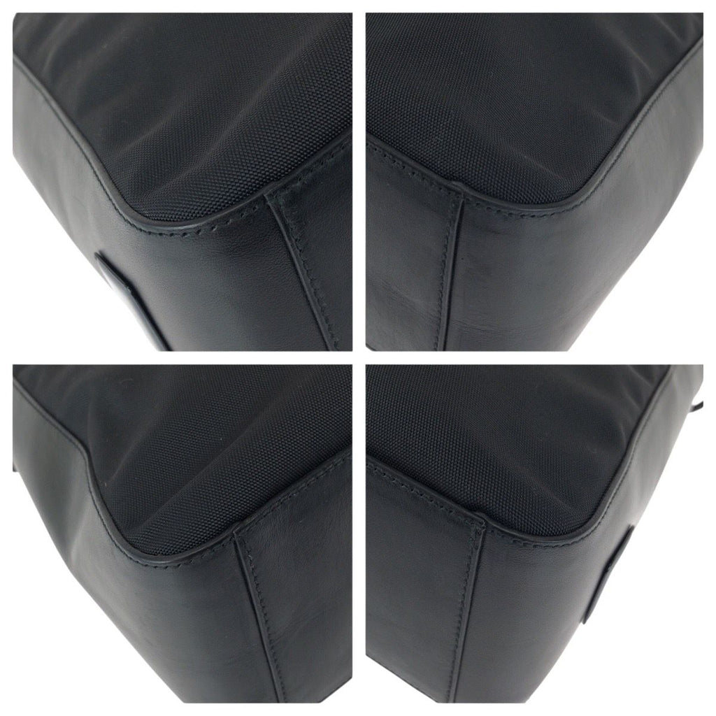 Gucci Shoulder Black Silver Nylon Leather 001 Bag — view 3