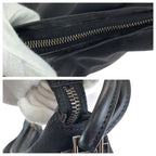 Gucci Shoulder Black Silver Nylon Leather 001 Bag — view 6