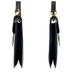 Dior Vintage Black Gold Leather Shoulder Bag — view 8