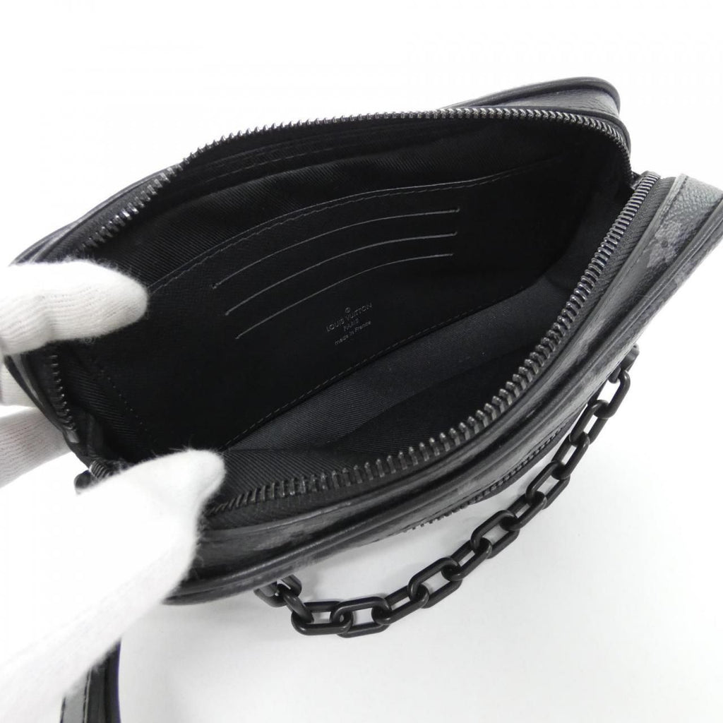 Louis Vuitton Monogram Eclipse Pochette Volga Bag — view 6