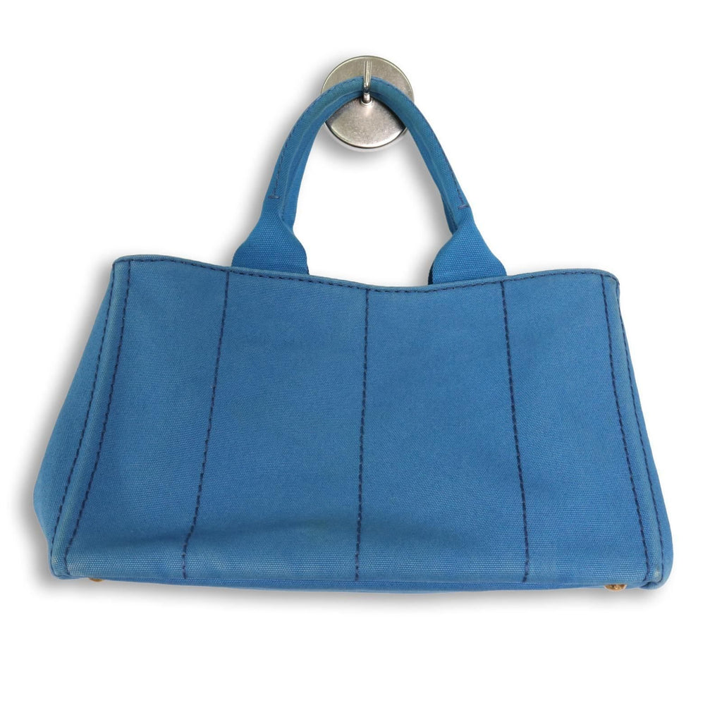 Prada Canapa Tote Blue — view 5