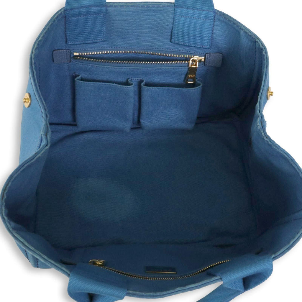 Prada Canapa Tote Blue — view 8