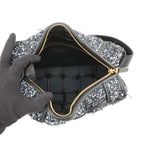 Bottega Veneta Shoulder Bag Brick Cassette Maxi Intrecciato Tweed Leather Black — view 5