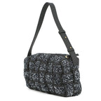 Bottega Veneta Shoulder Bag Brick Cassette Maxi Intrecciato Tweed Leather Black — view 2