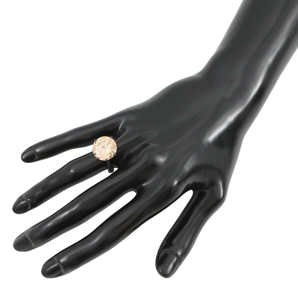 Bottega Veneta Ring Colored Stone Round Cut Intrecciato