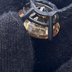 Bottega Veneta Ring Colored Stone Round Cut Intrecciato