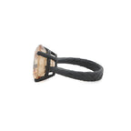 Bottega Veneta Ring Colored Stone Round Cut Intrecciato