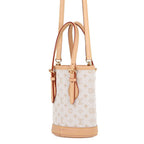 Louis Vuitton Monogram Mini Nano Bucket 2-Way Shoulder Bag White — view 2