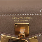 Hermes Bag Charm Kelly Festival Etoupe Gold Swift — view 9