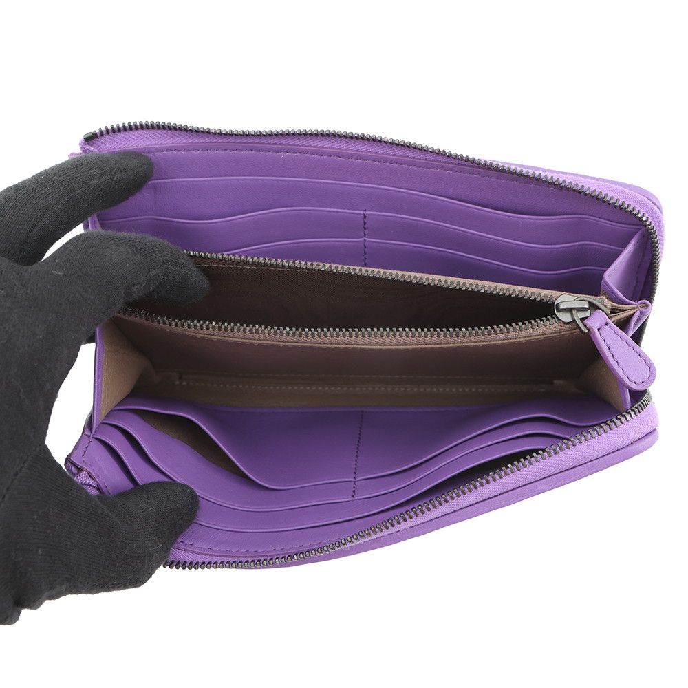 Bottega Veneta Wallet Intrecciato L-shaped Zip Around Leather — view 4
