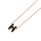 Hermes Necklace Mini Pop Black Pink Gold — view 3