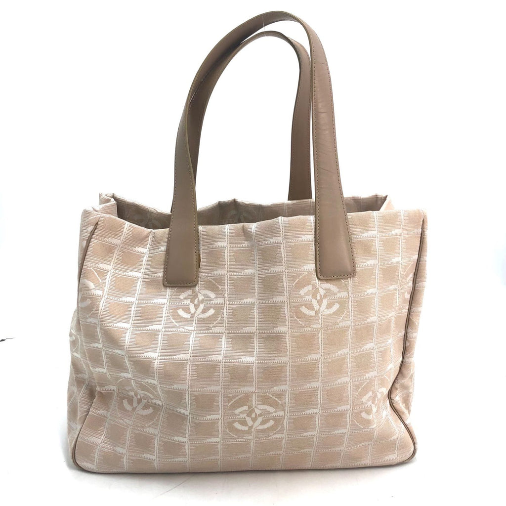 Chanel Tote New Travel Beige CC Logo Business