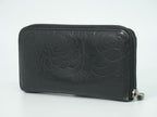 Chanel CC Logo Camelia Zip Around Wallet Leather Black — view 2