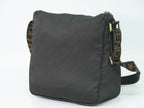 Fendi Canvas Shoulder Bag Pochette Black — view 2