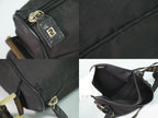 Fendi Canvas Shoulder Bag Pochette Black — view 8
