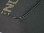 Fendi Canvas Shoulder Bag Pochette Black — view 7