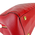 Louis Vuitton Cerise Shoulder Montaigne MM Handbag Red — view 5