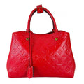 Louis Vuitton Cerise Shoulder Montaigne MM Handbag Red